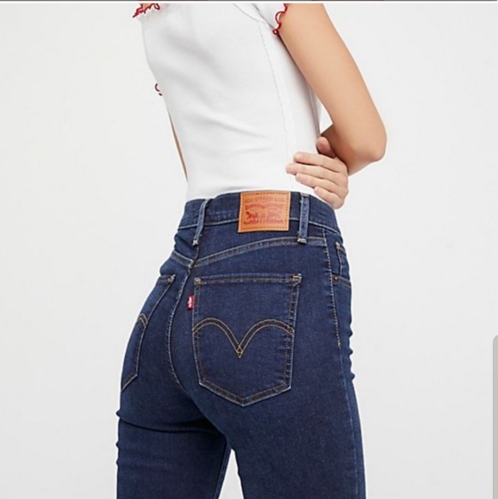 Levi's Premium Mile High Rise Super Skinny Jeans - Picture 3 of 7